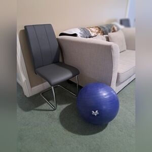 'Valeo' 55cm Blue/ Purple Exercise Body  Ball